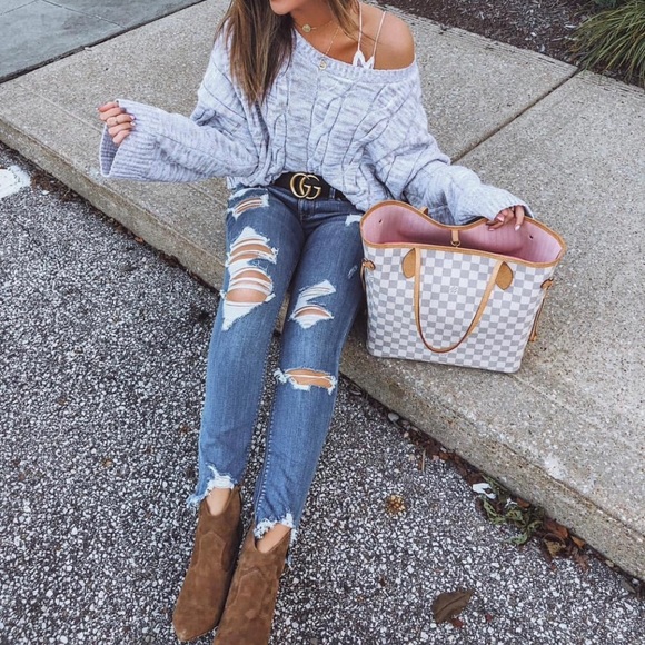 Express Sweaters - Cable Knit Wide Sleeve Pullover Sweater
